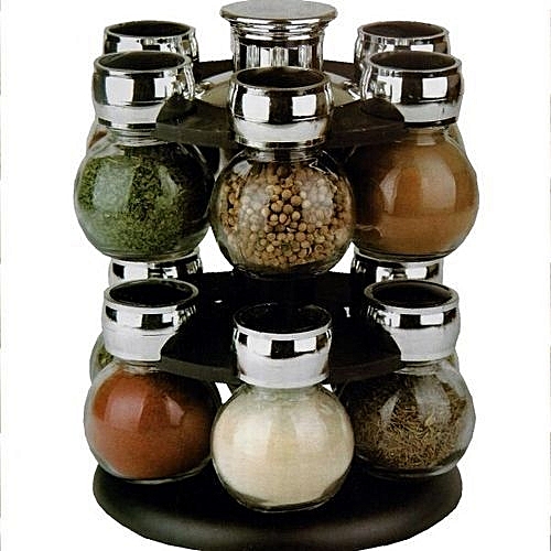 Buy White Label Spice Rack 12 Round Bottles online Jumia Ghana