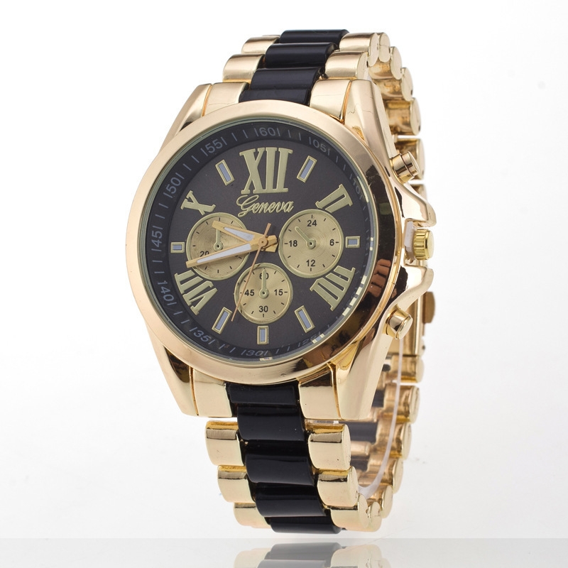 Shop Geneva Casual Quartz Wrist Watch Gold/Blue Online Jumia Ghana