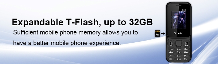 Expandable T-Flash, up to 32GB
