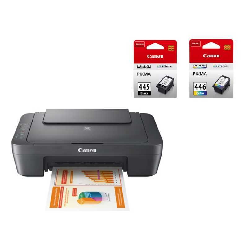 Canon PIXMA MG2541S + Canon 445 Black and 446 Tri-Colour Original Ink – tonerandink.co.za