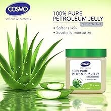CD COSMO DESIGNS Aloe Vera 100% Pure Petroleum Jelly 300Ml | Moisturize  Skin | Softens & Protects | For Men & Women : Amazon.in: Beauty