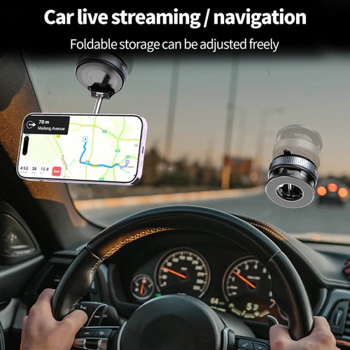 Mobile phone magnetic bracket rotatable and foldable