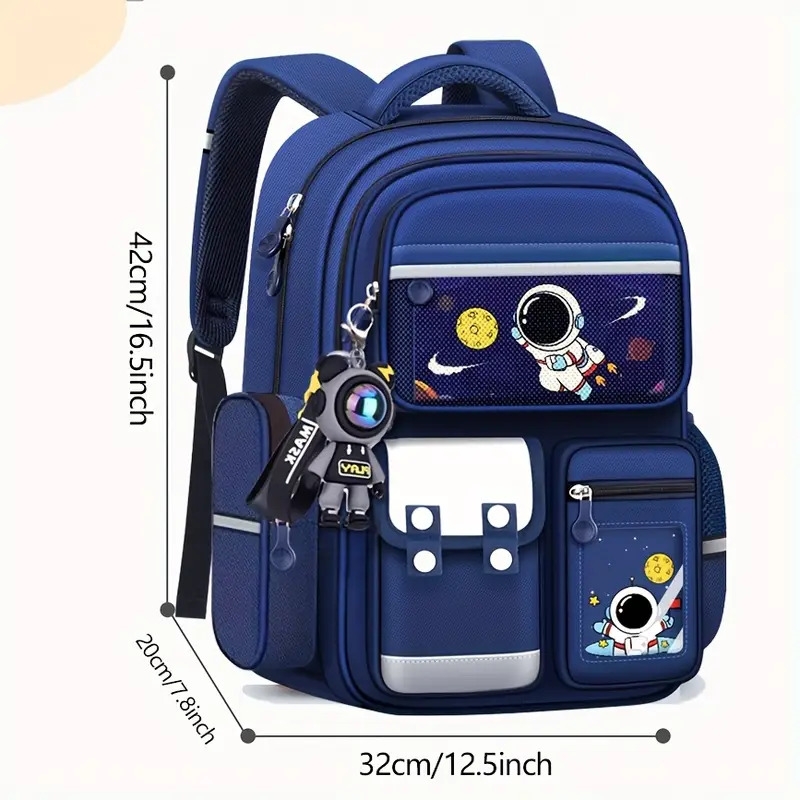 2025新款太空卡通背包，可爱太空人背包，男孩女孩通用，大容量背包，宇航员印花 商品详情 0