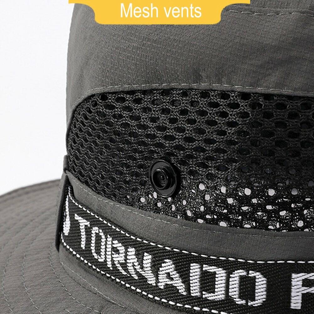 Xmarks Waterproof Bucket Hat for Women Men Outdoor Quick Dry Sun Hat Lightweight Fisherman Cap Black