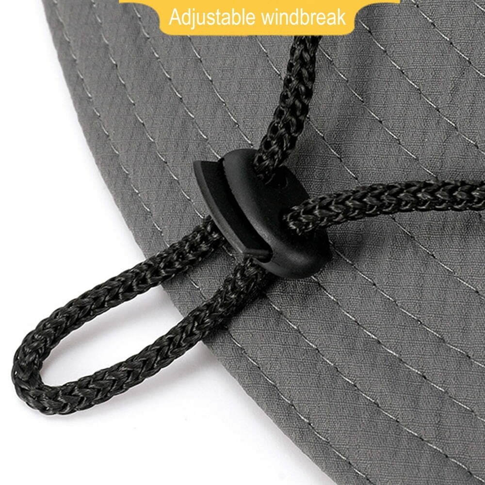 Xmarks Waterproof Bucket Hat for Women Men Outdoor Quick Dry Sun Hat Lightweight Fisherman Cap Black