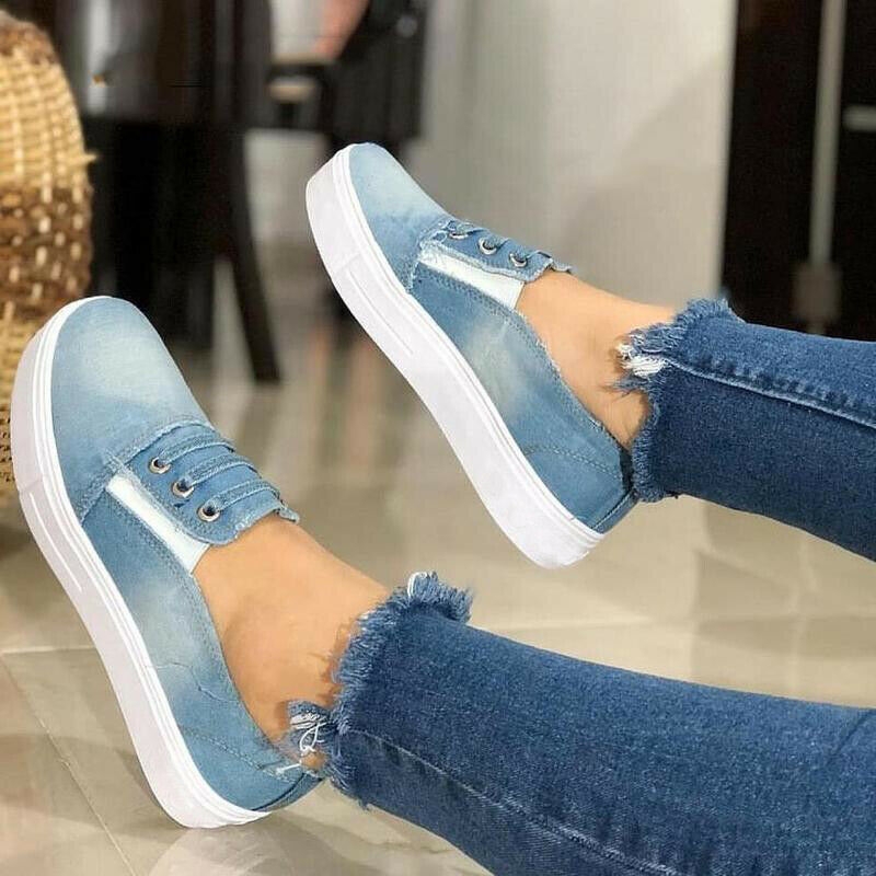 Shop Fashion Womens Loafers Pumps Casual Slip On Flat Sneakers Shoes ...