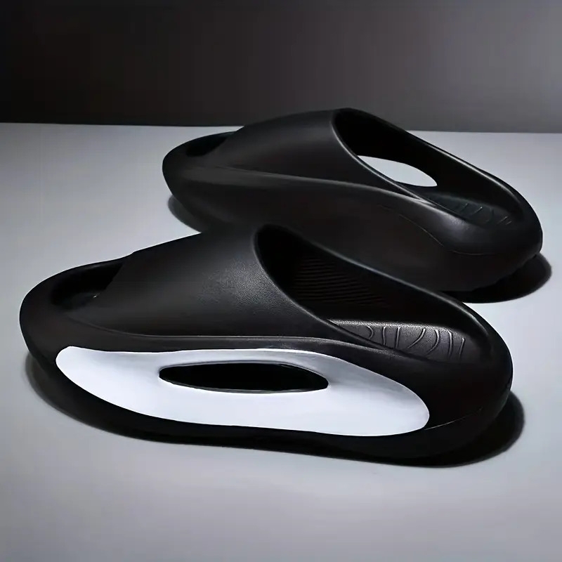 mens slippers comfortable lightweight open toe shoes for indoor outdoor shower bathroom spring and summer 6