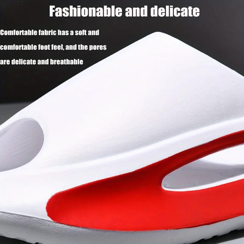 mens slippers comfortable lightweight open toe shoes for indoor outdoor shower bathroom spring and summer details 2