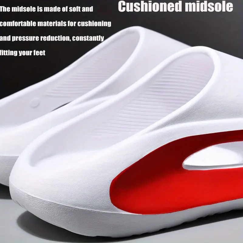 mens slippers comfortable lightweight open toe shoes for indoor outdoor shower bathroom spring and summer details 4