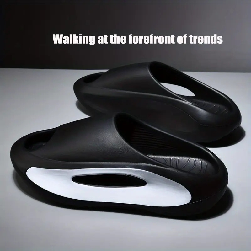 mens slippers comfortable lightweight open toe shoes for indoor outdoor shower bathroom spring and summer details 8