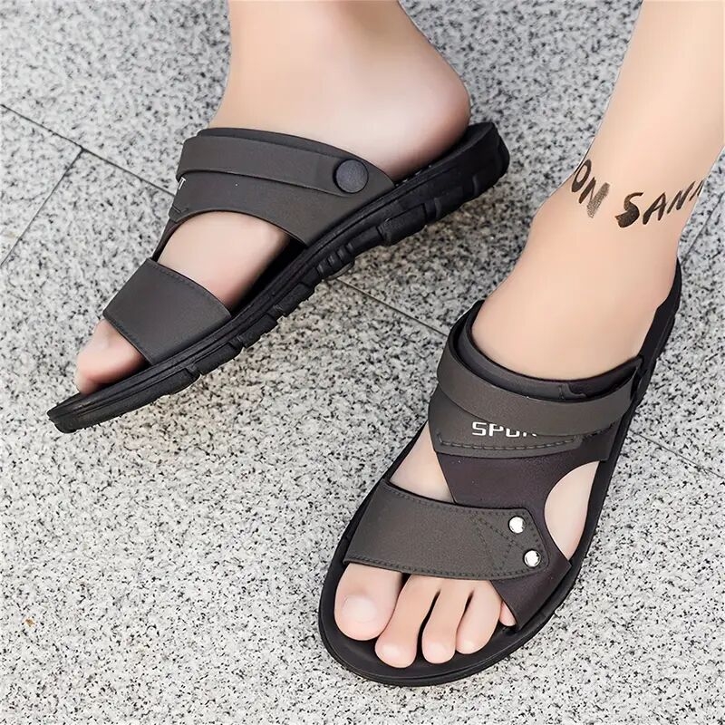 男士大码情侣户外两用拖鞋,户外运动,防滑软底驾驶鞋,沙滩露趾拖鞋 商品详情 7