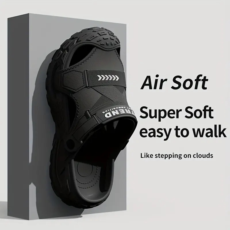 男士户外eva洞洞鞋可两穿运动凉拖鞋,夏季包头防滑休闲沙滩外穿,一脚蹬凉鞋 - 轻便eva缓震底,防滑沙滩拖鞋,溯溪鞋,适合泳池边、办公室及休闲穿着,四季适用,可手洗,室内男士凉鞋,男士凉鞋,男士户外凉拖鞋,男士室内拖鞋,男士防滑拖鞋 商品详情 3