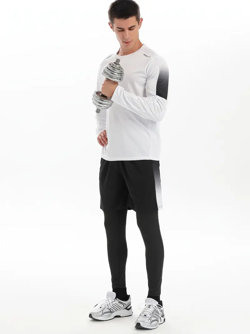 mens sportswear 3pcs set stylish soft able breathable and quick drying suitable for such as basketball football and running allows you to fully of sports fathers day gift 7
