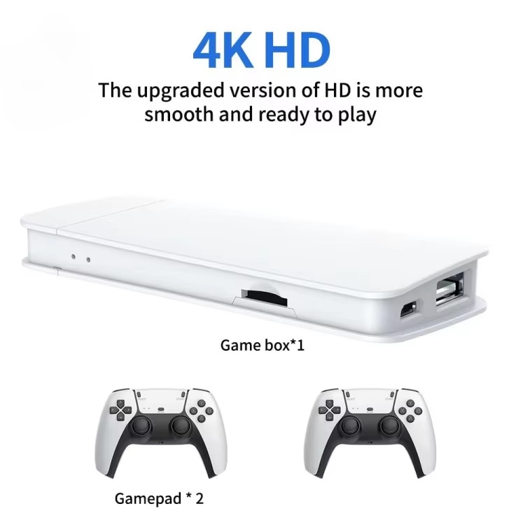 M15 Retro Game 2.4g Dual Wireless Handle Game Stick 4k 60fps HD Output Suitable For PS1/FC/GBA/MAME 20000 Games