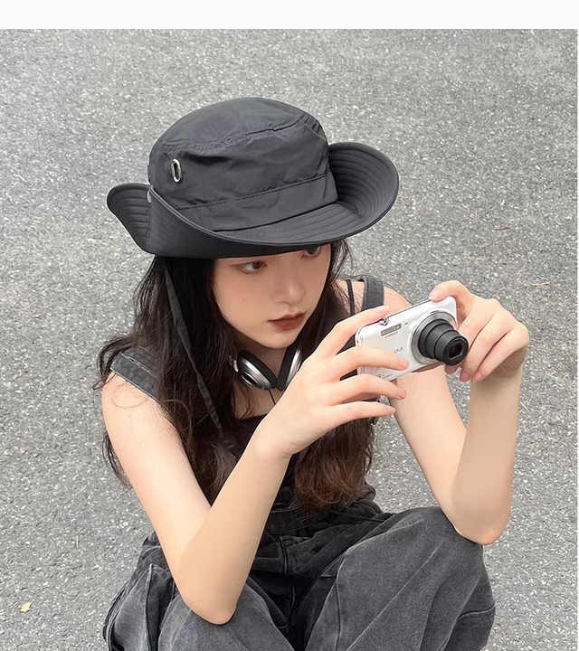 男女遮阳渔夫帽可折叠防晒登山钓鱼旅游野营西部牛仔帽