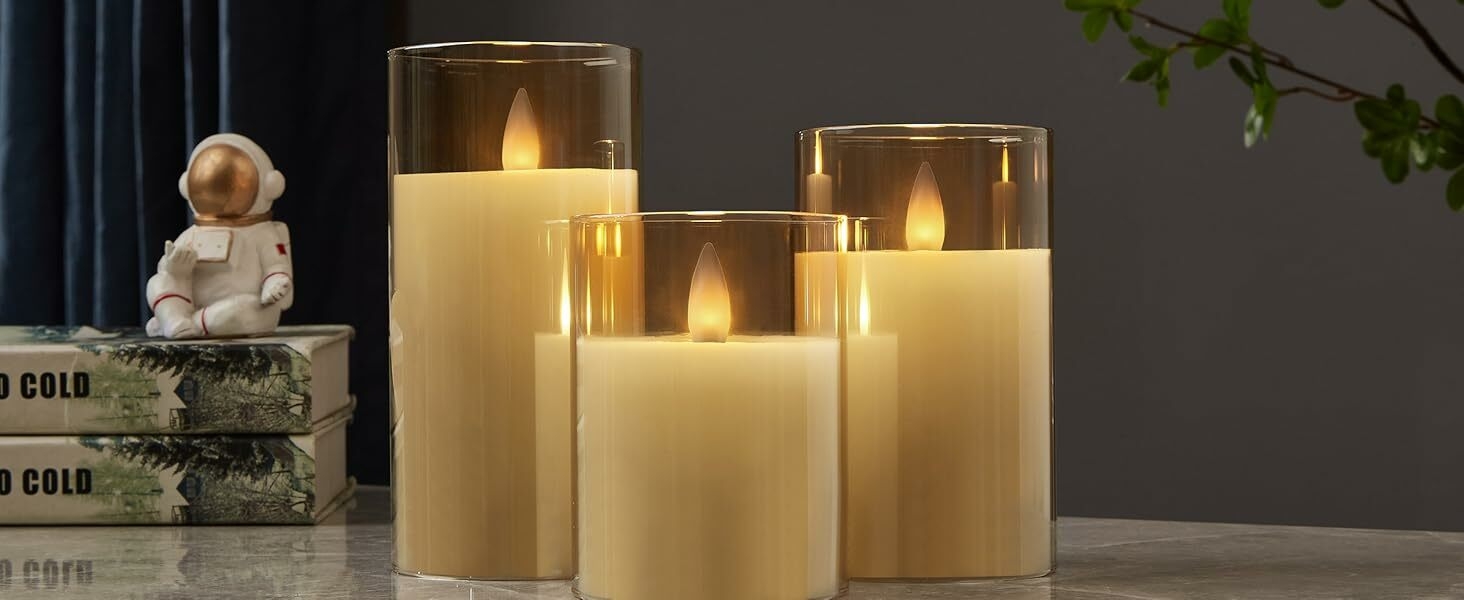 Champagne Glass Wax  Pillar Candles
