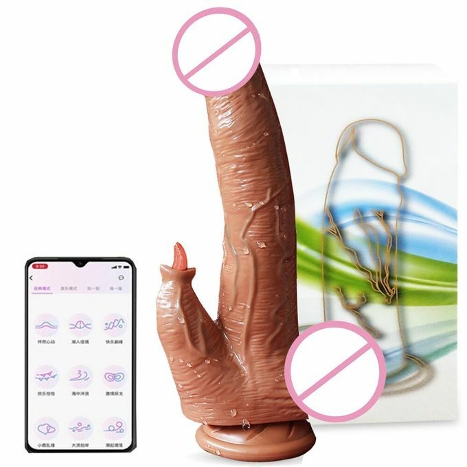 product_image_name-Generic-Heating Realistic Dildo Vibrator For Woman APP Remote Big Penis Ue Licking G Spot Stimulator Female-1