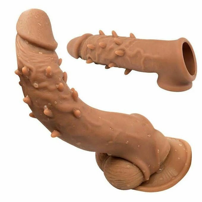 product_image_name-Generic-Spiky Penis Sleeve Penis Extender Realistic Penis For Men-1