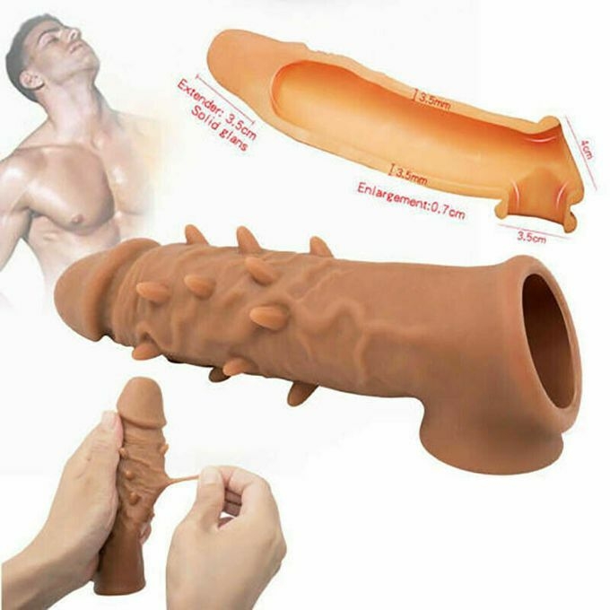 product_image_name-Generic-Spiky Penis Sleeve Penis Extender Realistic Penis For Men-3
