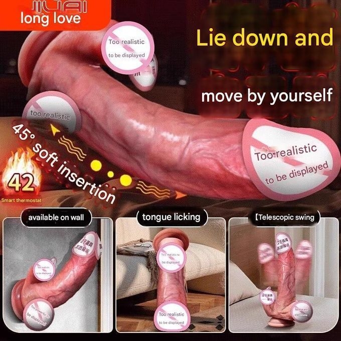 product_image_name-Generic-Large Realistic Dildo For Women Automatic heating, remote control, soft-1