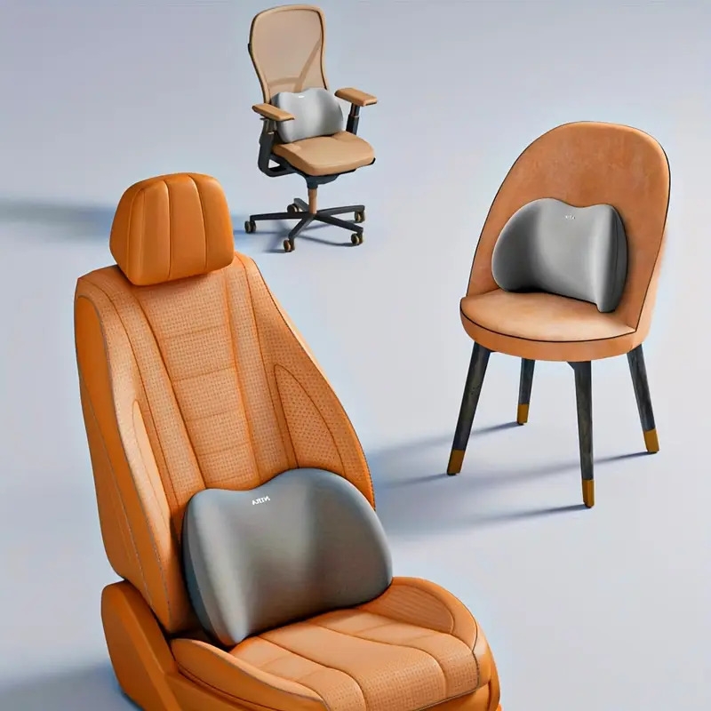 1件套汽车头枕或腰部记忆棉汽车颈腰枕汽车靠背垫汽车腰垫舒适枕车用6个