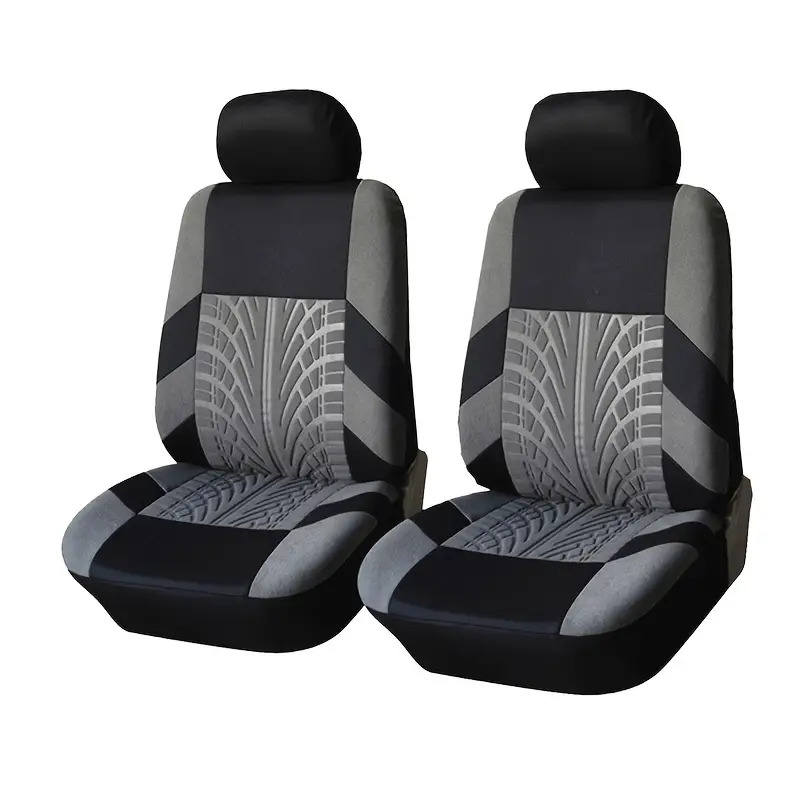 embossed car universal seat cover two simple business advanced universal for most cars 2pcs car seat covers details 7