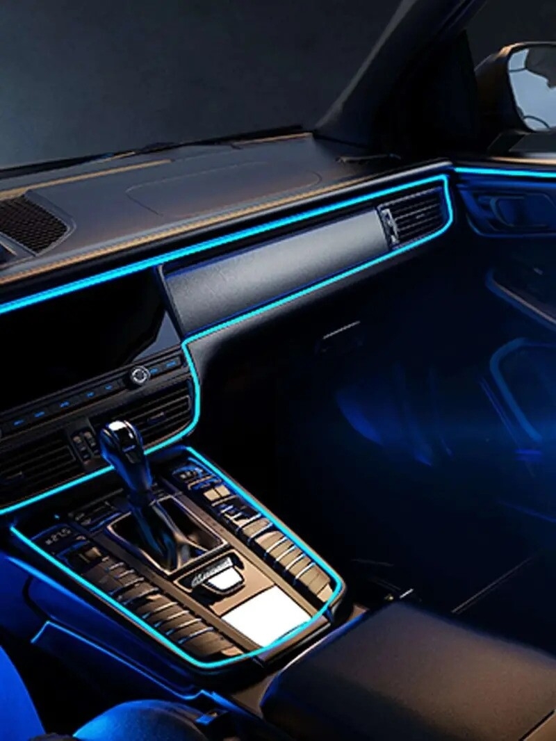 upgrade your cars interior with this usb ice blue led strip light details 1