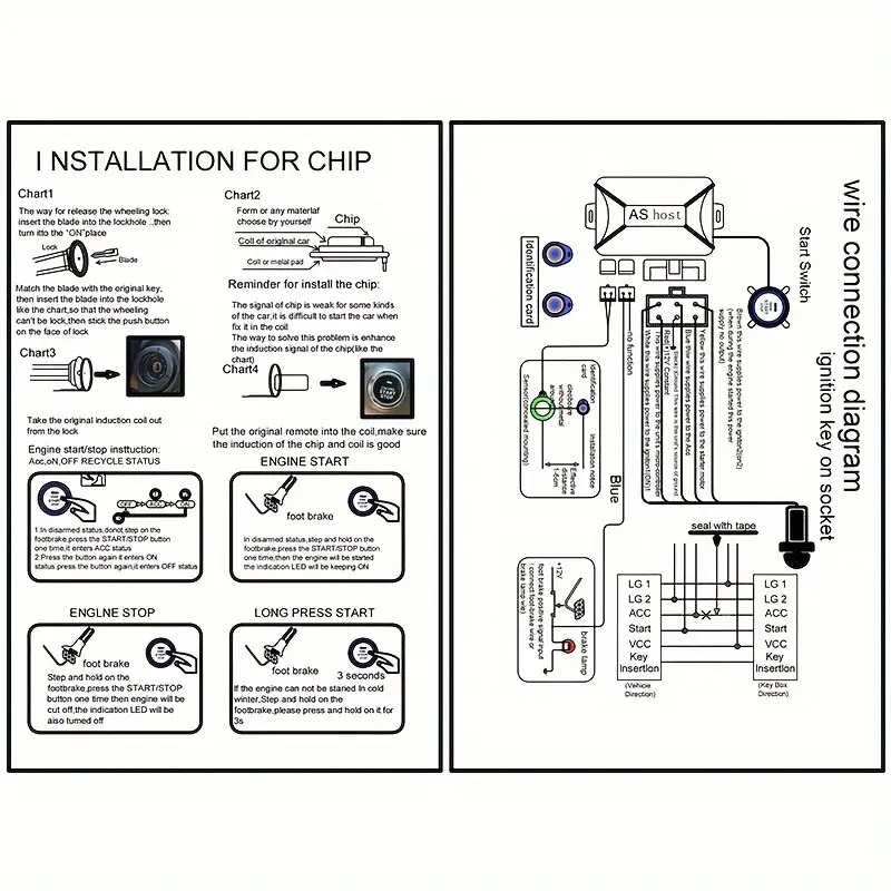 汽车报警启动停止按钮引擎rfid无钥匙进入系统按钮遥控启动停止自动, 车辆安全系统,远程启动控制,现代汽车配件,紧凑设计,精密工程,高品质按钮,发动机启动开关,科技达人驾驶者,车辆所有者 商品详情 5
