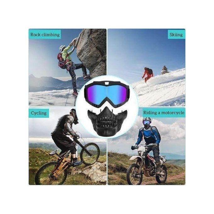 product_image_name-Generic-Masque De Casque De Moto Squelette, Rétro Harley Cycling Mirror-Racing-Disassembly-Sunglasses-3