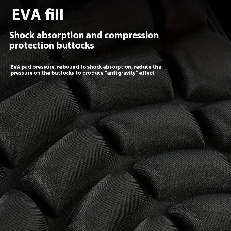 通用eva摩托车座垫 - 前后套件,减震,高温耐用,防滑设计,适用于电动和标准摩托车,聚酯纤维,摩托车舒适|人体工程学设计|耐用摩托车座 详情 4