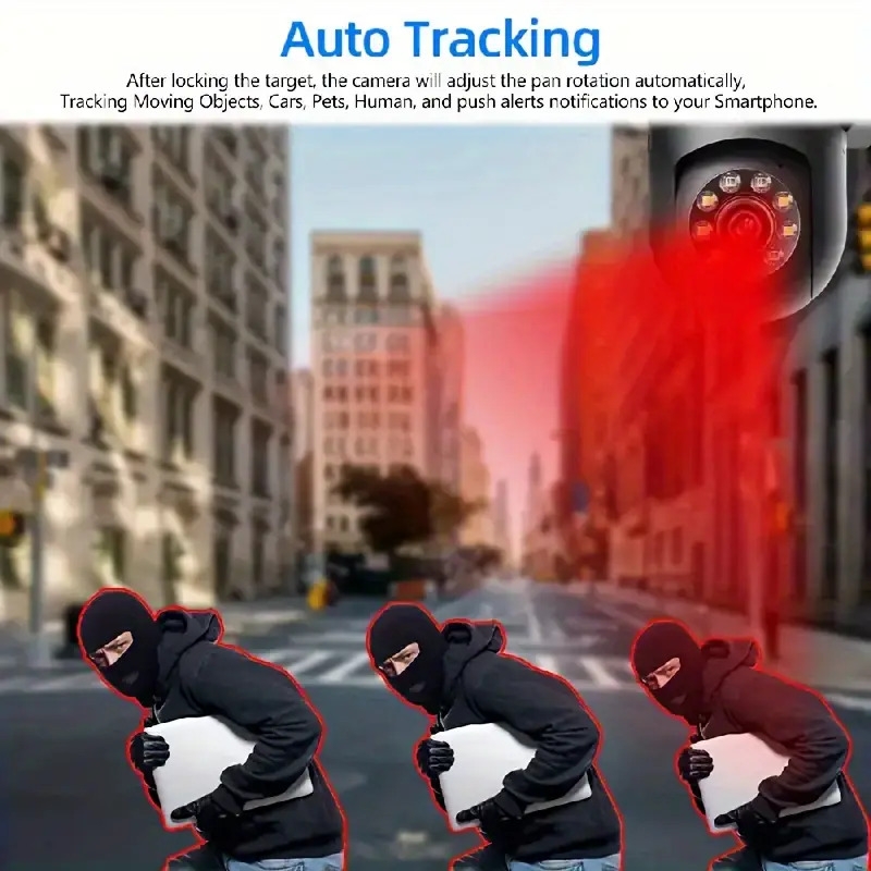 home outdoor security camera wifi camera home security system floodlight   detection two way audio color night vision hd video surveillance camera 7