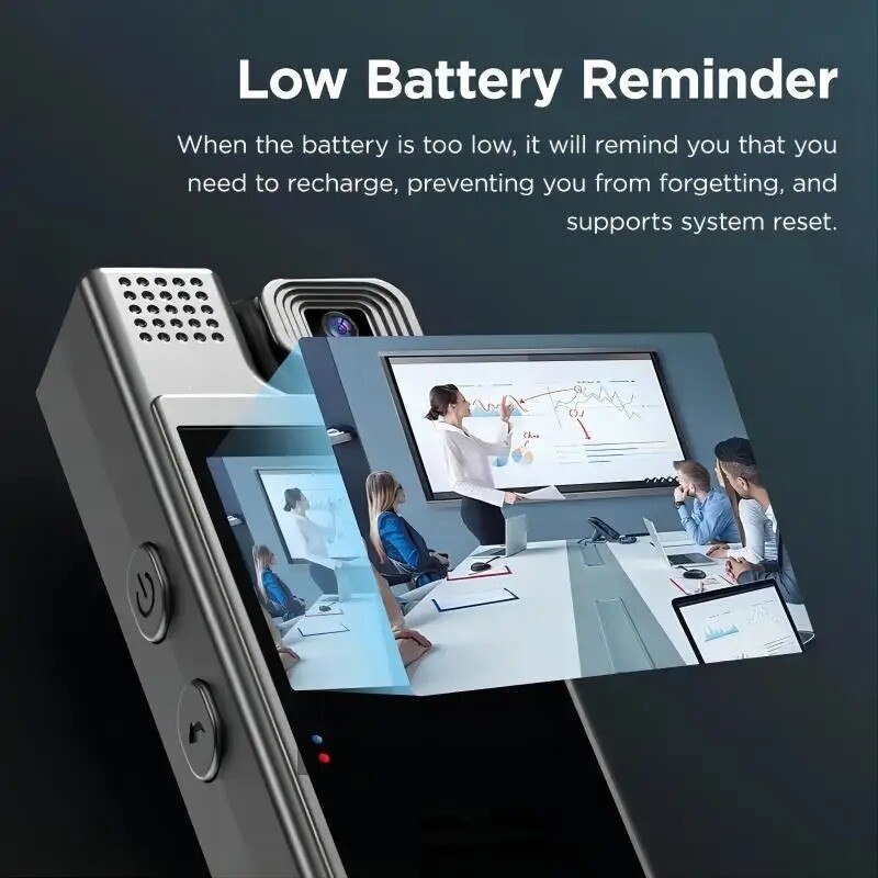 smart recorder 1080p hd 180 degree rotatable lens camcorder usb charging perfect gift for holidays birthdays sd card not included 7