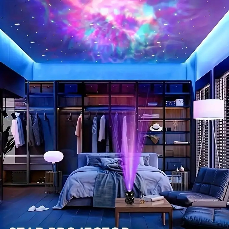 holiday surprise 1 astronaut galaxy star projector bedroom starry night light flexible adjustable projection angle led nebula light room decoration christmas holiday and birthday gift for family and loved ones details 5