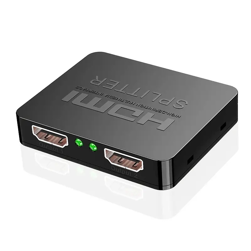 4k splitter duplicate mirror dual monitors with 1 in 2 out full hd 1080p 3d wire included details 3