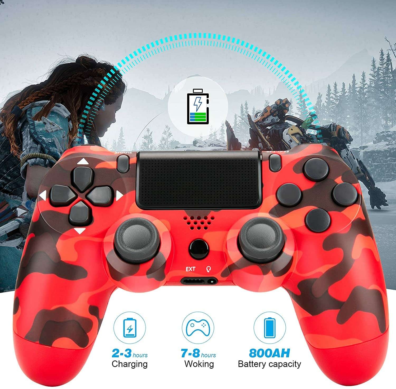 Shop Generic Wireless Controller For PS4 Slim Pro Support Bluetooth ...