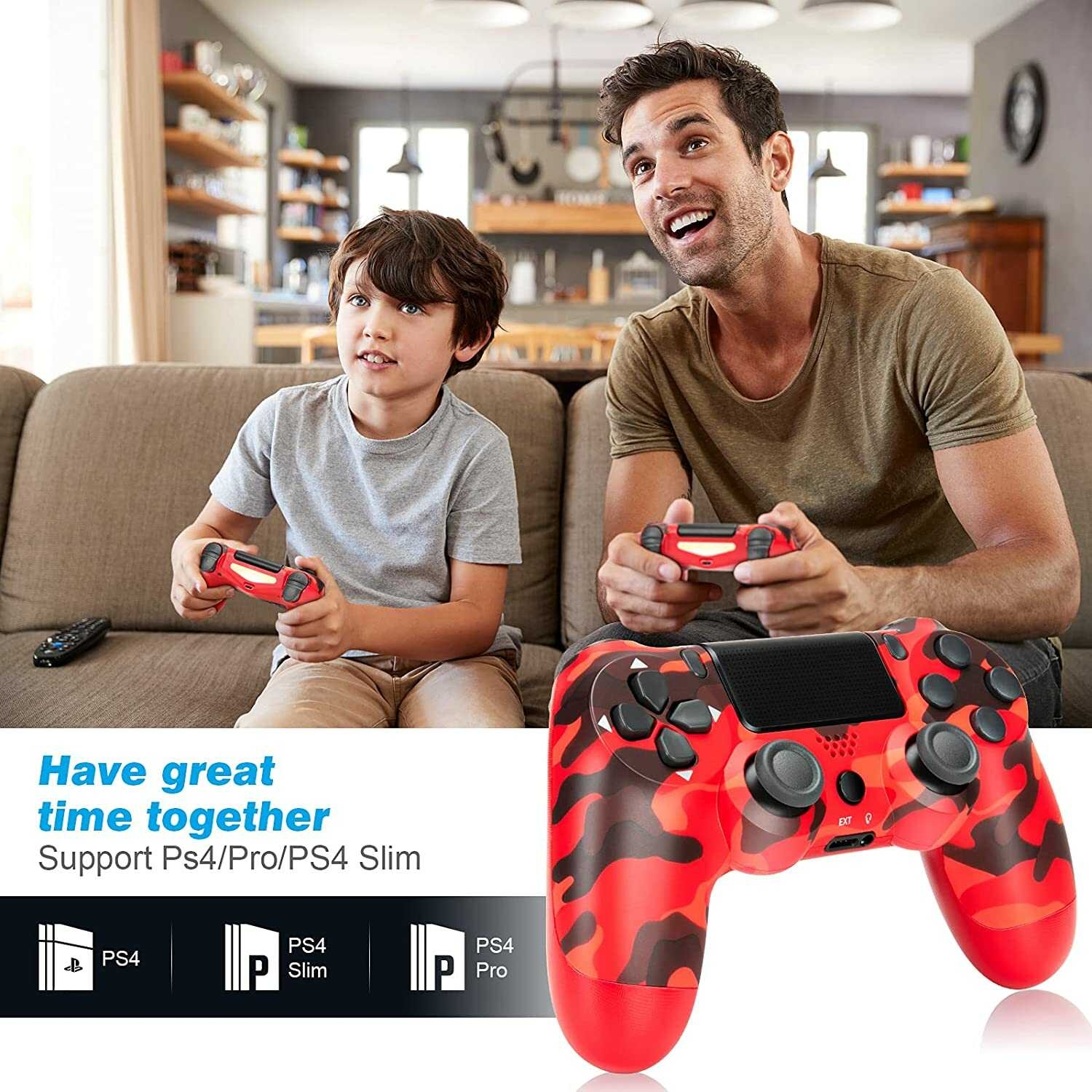 Shop Generic Wireless Controller For PS4 Slim Pro Support Bluetooth ...