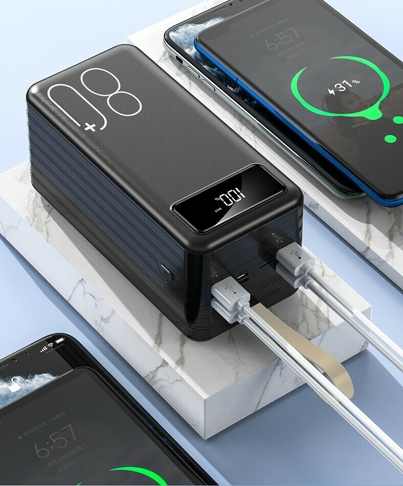 Super Power Bank 80000 mAh, electric battery with LED lighting, 80000 new