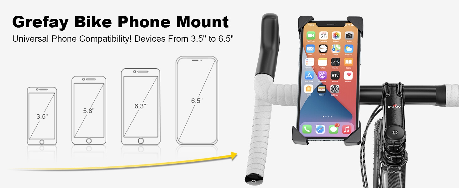 PB03AC Grefay Bike Phone Mount