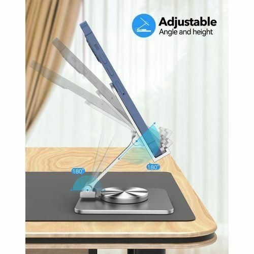 product_image_name-Generic-Rotating Aluminum Phone Holder Suitable For Desktop And Tablet Computers, Compatible With 4-9.7-inch Phones And IPads-2