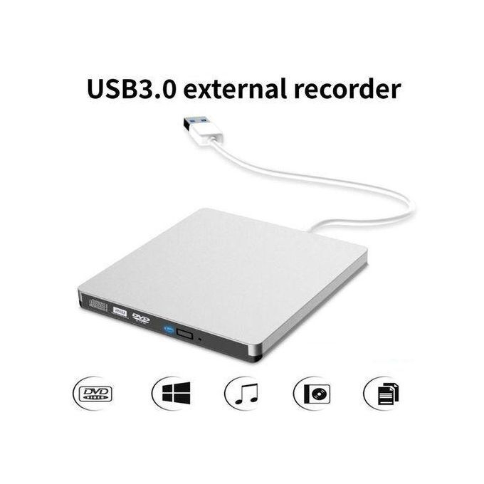 product_image_name-Generic-Lecteur DVD Externe, Graveur DVD/VCD/Disc-RW, Double Interface Type-c+USB3.0-Blanc-2