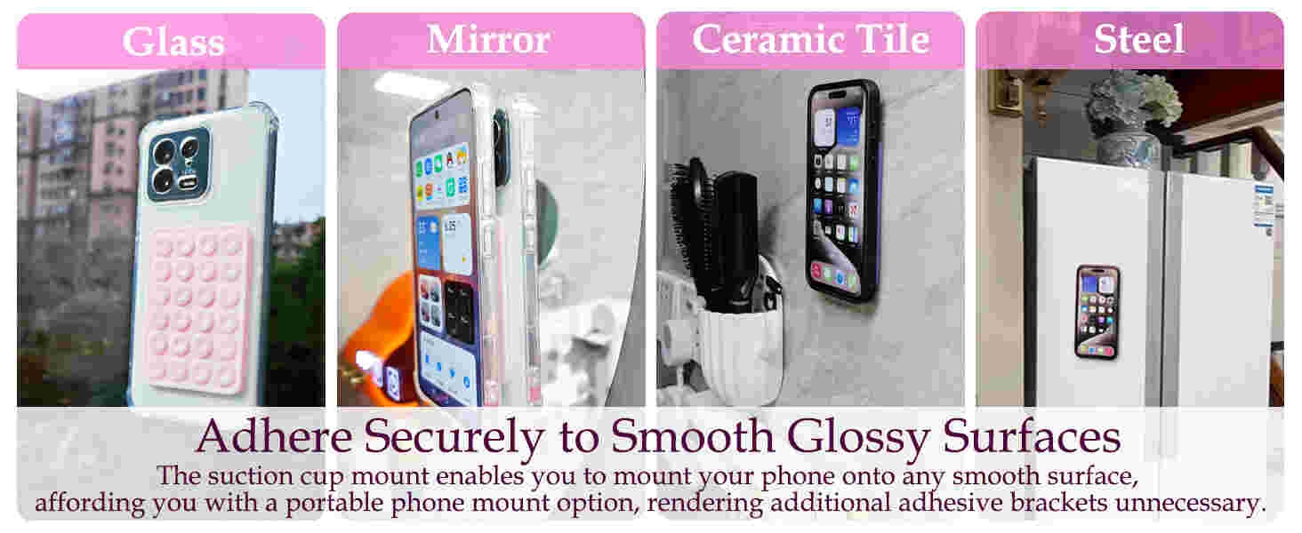 silicone suction cup phone mount