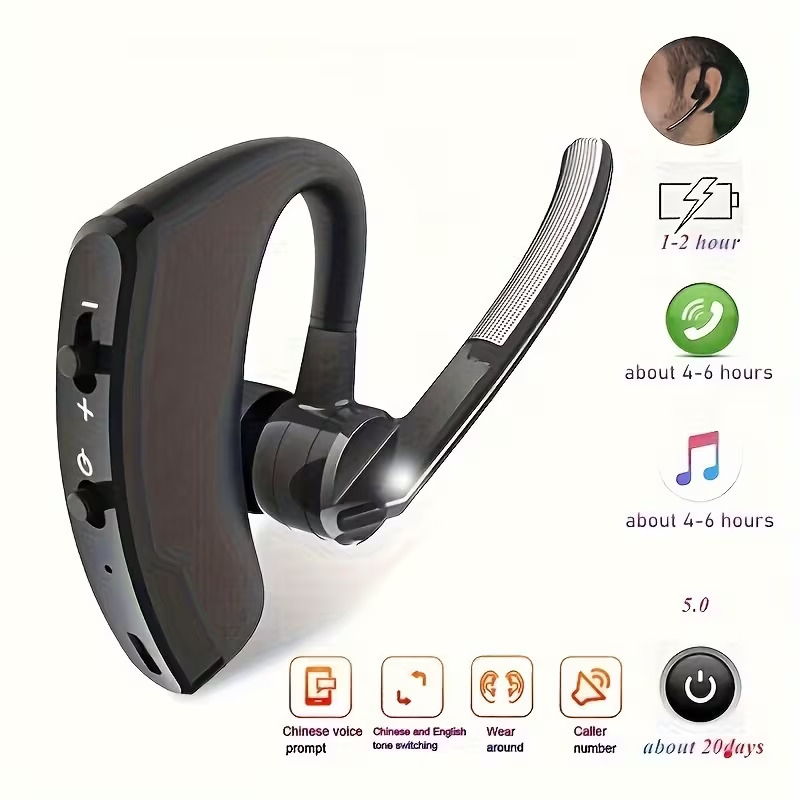 1 wireless over ear stereo headphones business use long   usb type c charging compatible with cellphones Product details 1