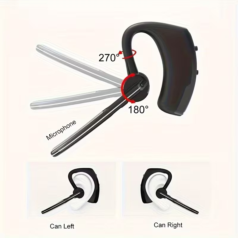 1 wireless over ear stereo headphones business use long   usb type c charging compatible with cellphones Product details 3