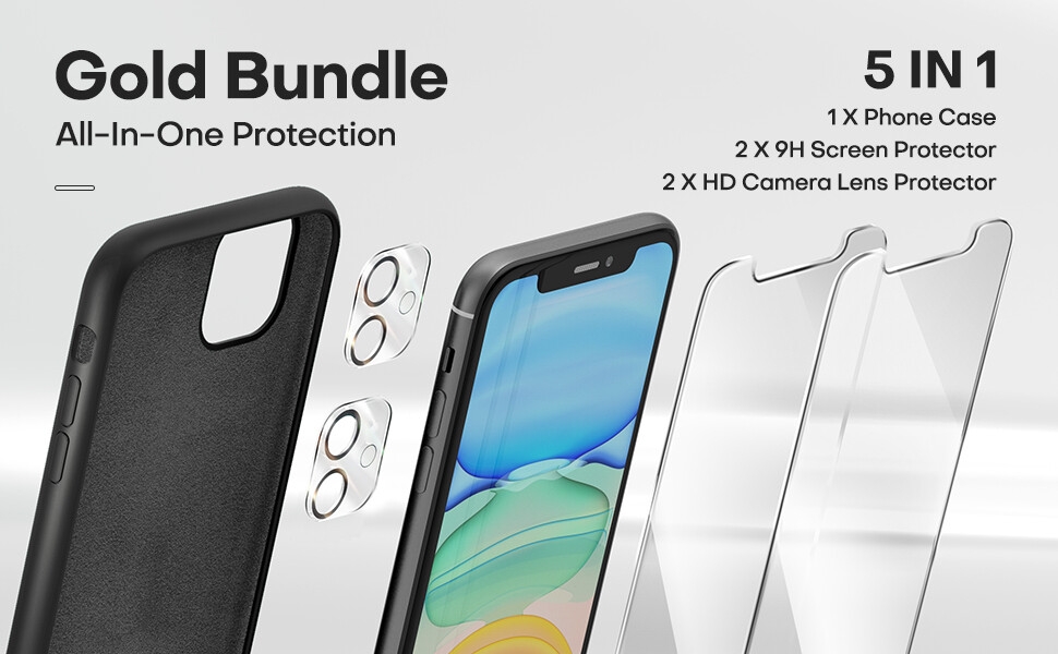 iphone 11 case with screen protector