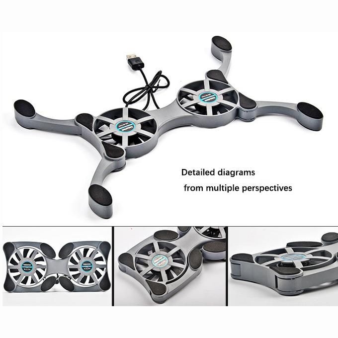 product_image_name-Generic-Foldable Laptop Cooling Fans Notebook Computers Cooling Pads Cooler Stand-3