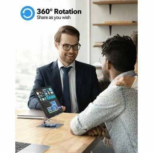 product_image_name-Generic-Rotating Aluminum Phone Holder Suitable For Desktop And Tablet Computers, Compatible With 4-9.7-inch Phones And IPads-3