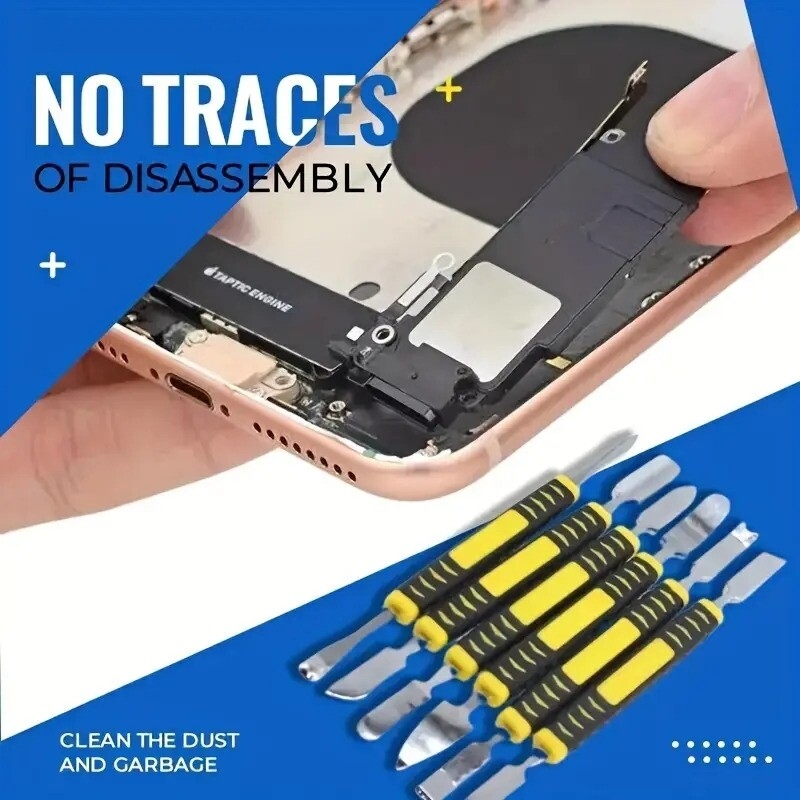 metal crowbar 6 piece set boot stick mobile phone digital mini multi home appliance disassemble tool electronic repair hand tool details 2