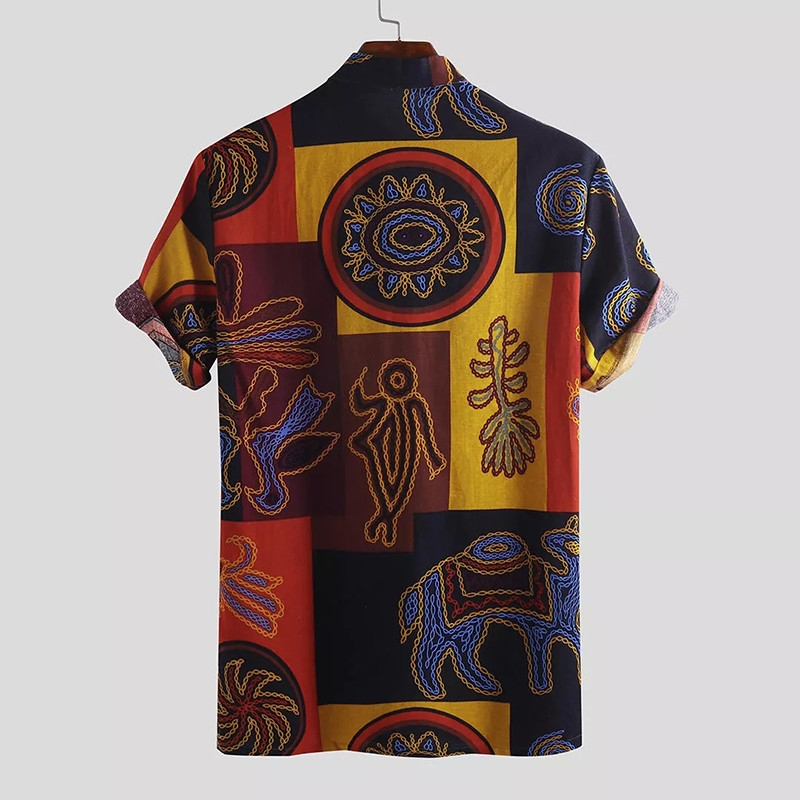 Shop Generic Vintage Short Sleeve Shirt - Multicolour Online | Jumia Ghana