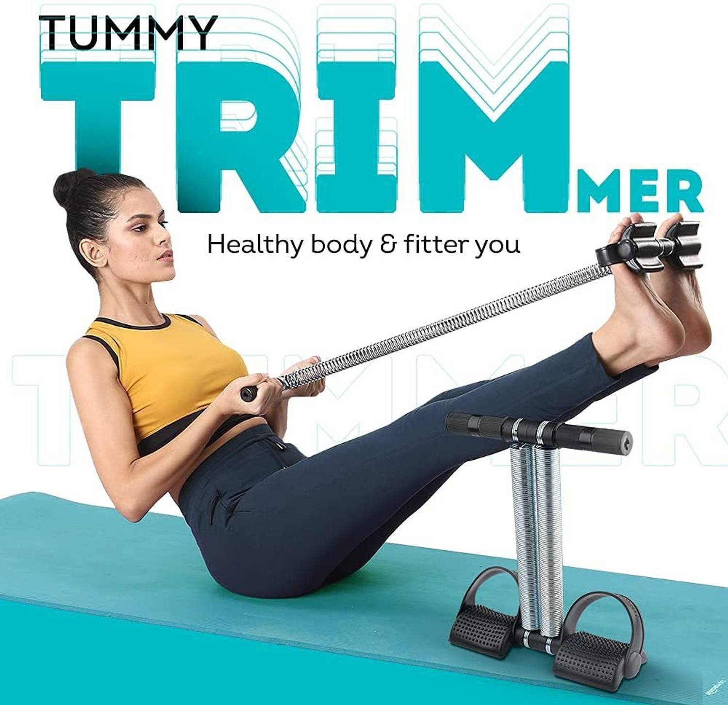 FLEX N FIT HIGH QUALITY STEEL DOUBLE SPRING TUMMY TRIMMER BLACK P Ab  Exerciser - Buy FLEX N FIT HIGH QUALITY STEEL DOUBLE SPRING TUMMY TRIMMER  BLACK P Ab Exerciser Online at Best Prices in India - Exercise &  Fitness,core ...