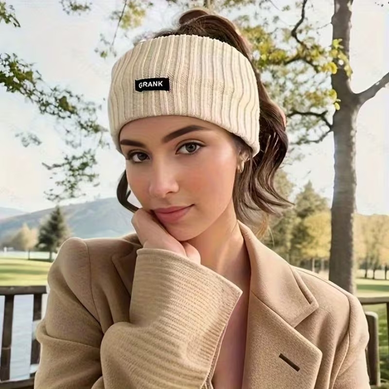 4pcs womens soft stretchy headbands winter ear warmers with solid color hair accessories for cold weather stylish cozy hairbands for everyday formal wear Product details 1